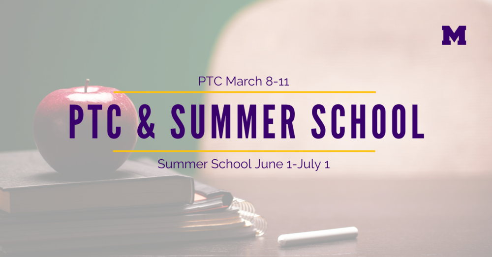 PTC & Summer School Info.