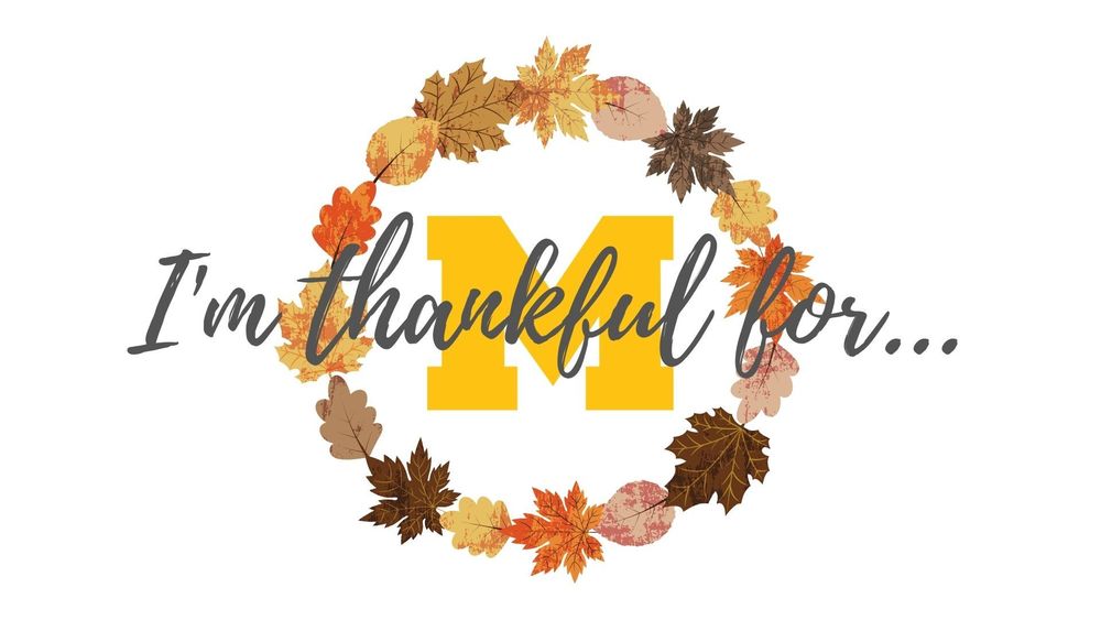 I'm thankful for...