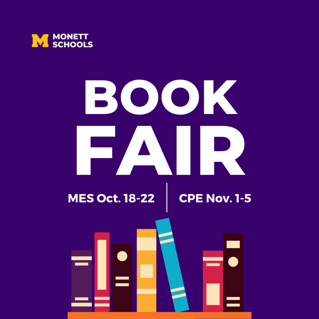 Book Fair MES Oct. 18-22 and CPE Nov. 1-5