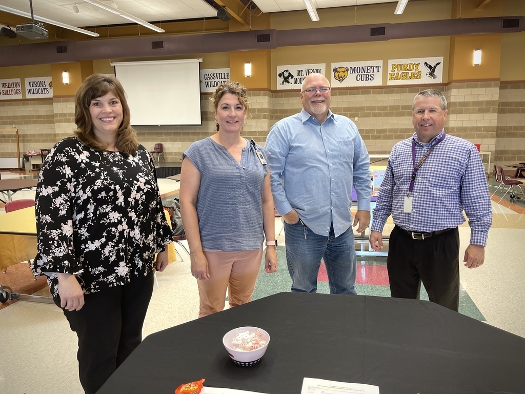 Staff at the Monett Schools hiring fair today. 