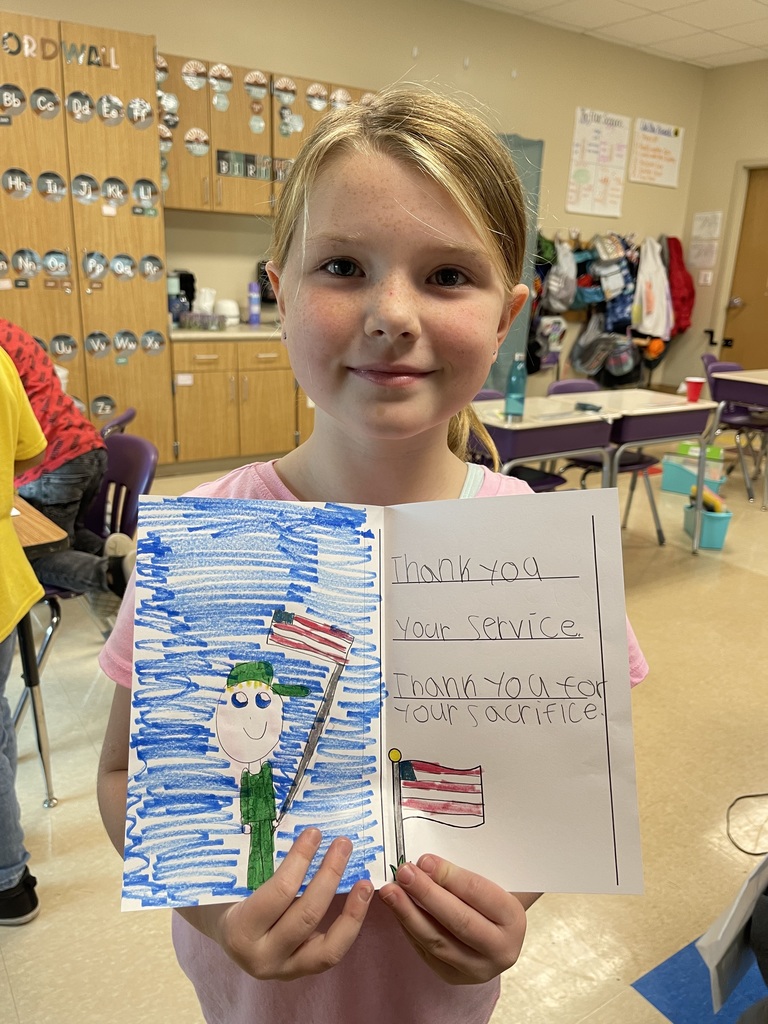 Veteran's Day Cards and Letters - Student photo