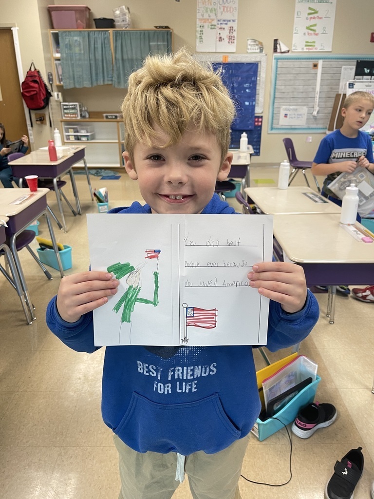 Veteran's Day Cards and Letters - Student photo