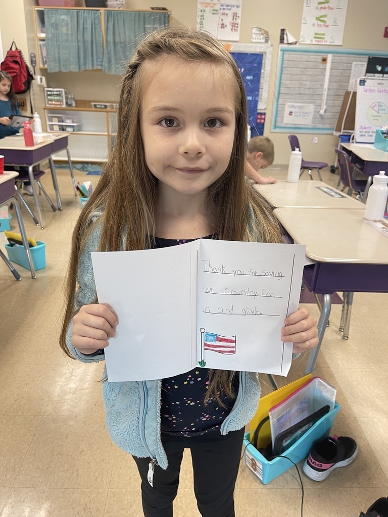 Veteran's Day Cards and Letters - Student photo