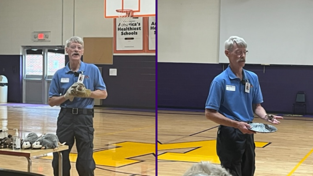 Thank you, Dickerson Park Zoo, for coming to Monett to do animal presentation at Central Park Elementary. The presenter brought a tarantula and a hedgehog.🕷🦔