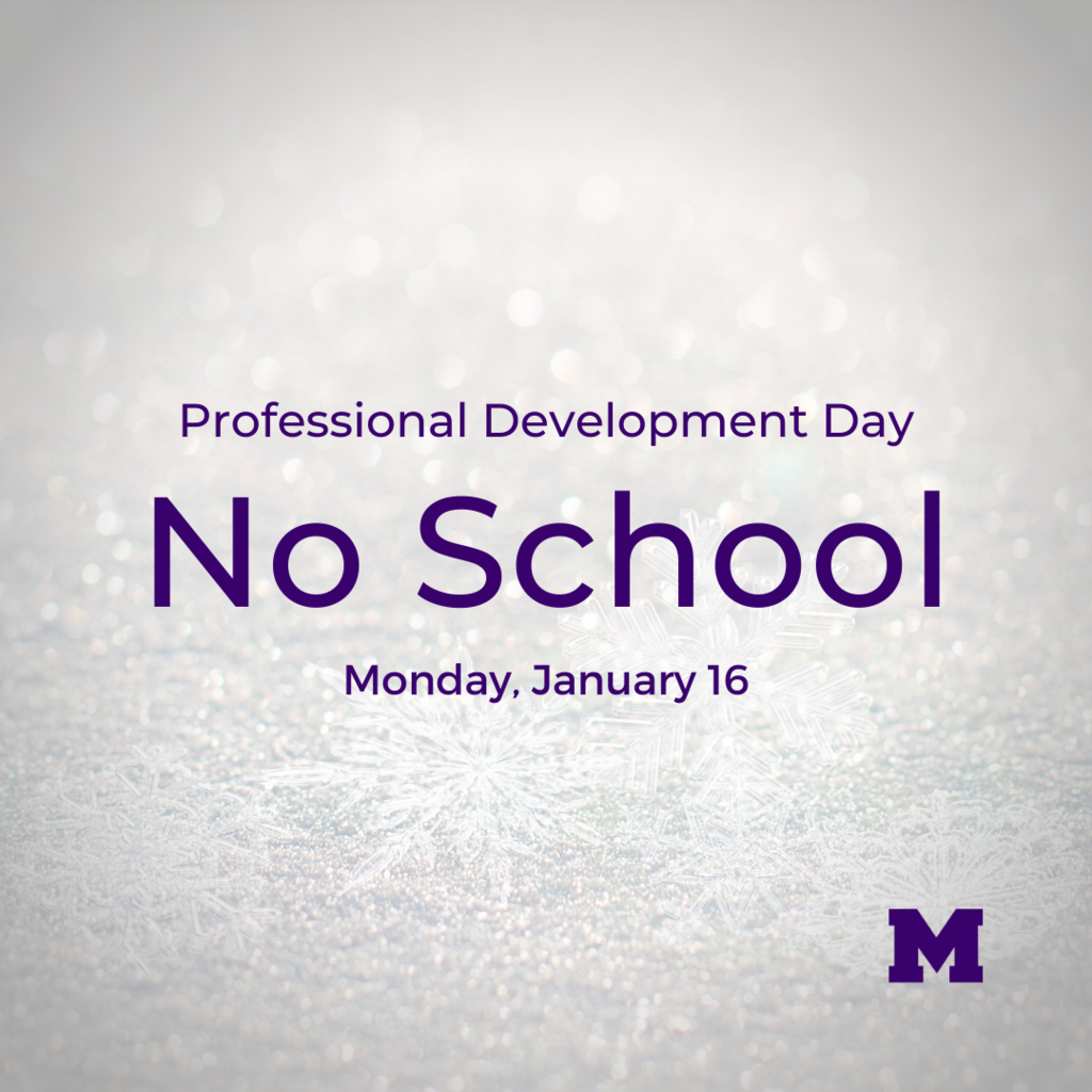 Professional Development No School Monday January 16
